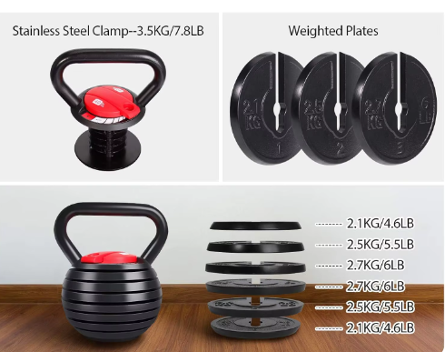 Verstellbares Kettlebell-Set